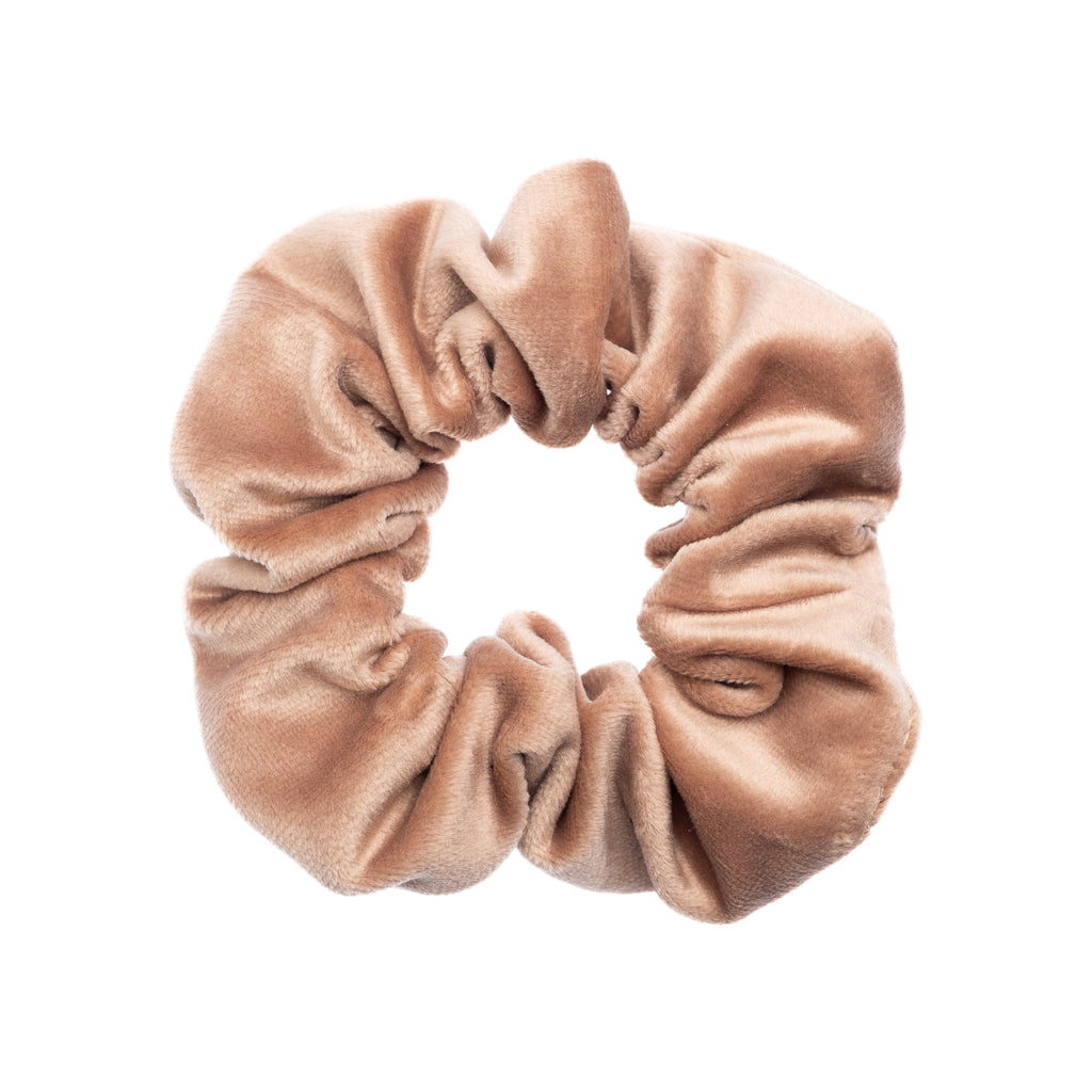 VELVET SCRUNCHIE NOUGAT