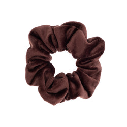 VELVET SCRUNCHIE WARM CHOCOLATE