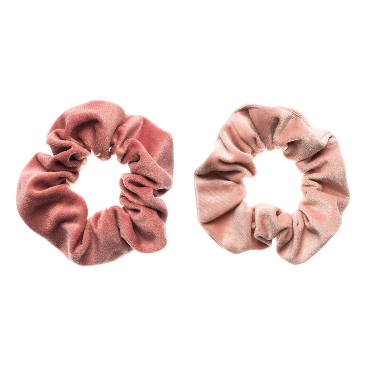 2 PK VELVET SCRUNCHIE BLUSH ROSE & PALE ROSE 2 PK VELVET SCRUNCHIE BLUSH ROSE & PALE ROSE