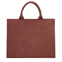 VELVET TOTE BAG MAHOGANY