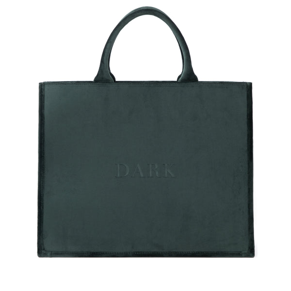 VELVET TOTE BAG PINE