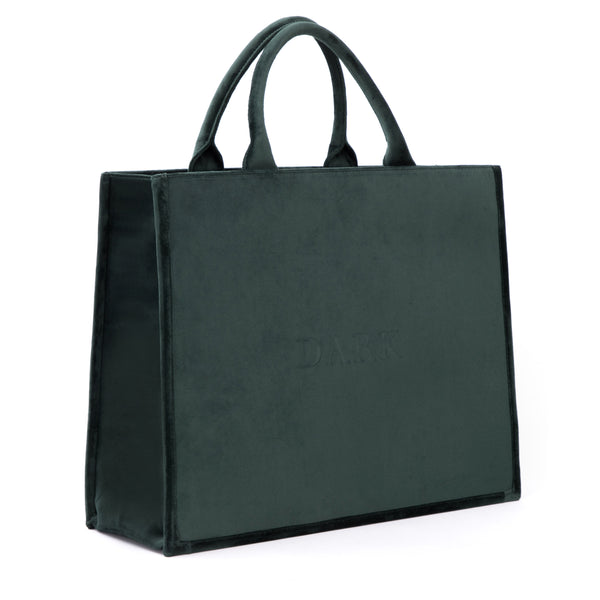 VELVET TOTE BAG PINE