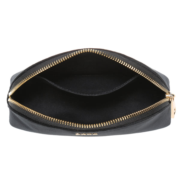 VELVET MAKE-UP POUCH SMALL BLACK