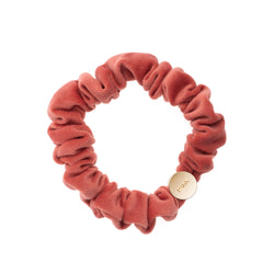 VELVET MINI SCRUNCHIE TERRACOTTA