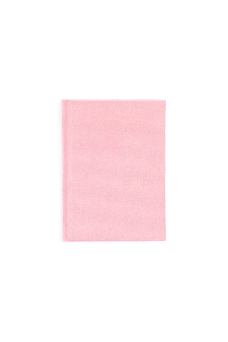 VELVET NOTEBOOK A6 PALE PINK