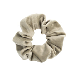 VELVET SCRUNCHIE FADED ARMY
