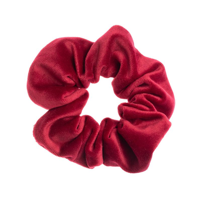 VELVET SCRUNCHIE OX RED