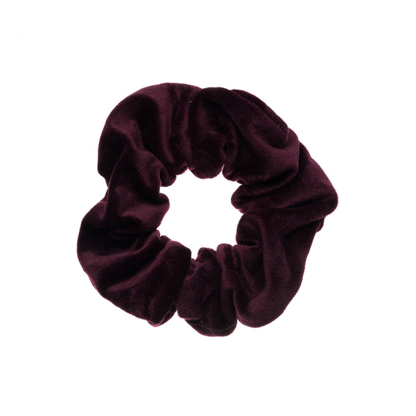 VELVET SCRUNCHIE RICH PLUM