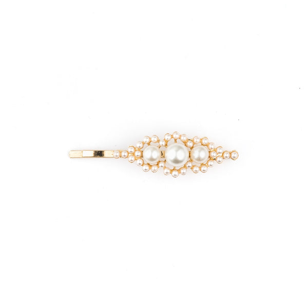 VINTAGE PEARL PIN SMALL WHITE