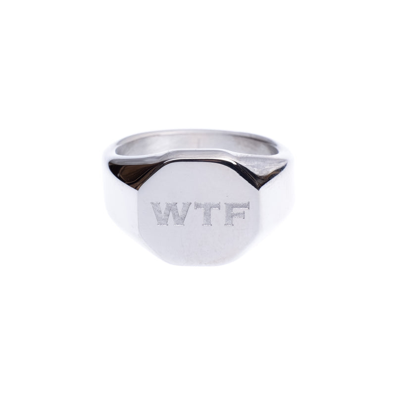 WTF SIGNET RING MINI SILVER