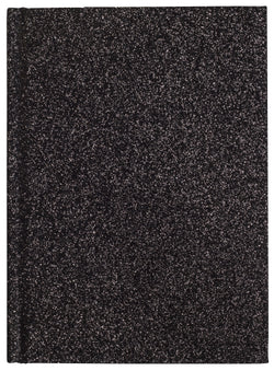 GLITTER NOTEBOOK A6 BLACK