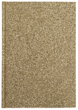 GLITTER NOTEBOOK A5 GOLD