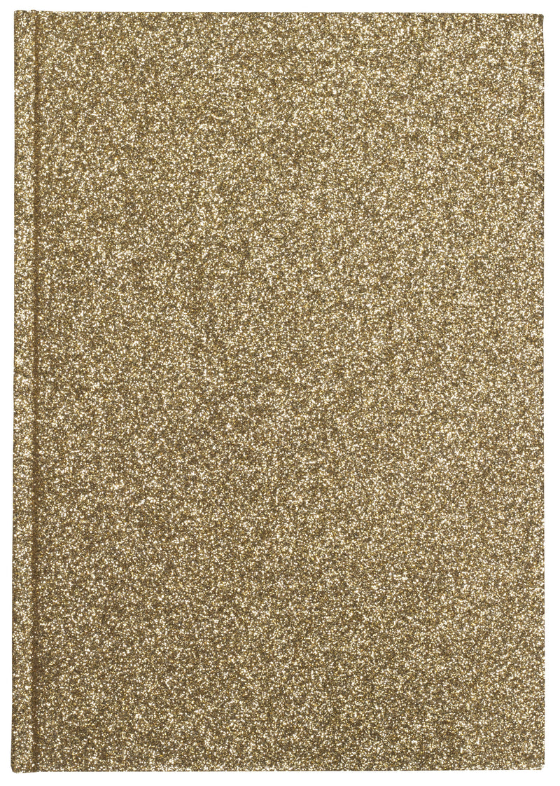 GLITTER NOTEBOOK A5 GOLD