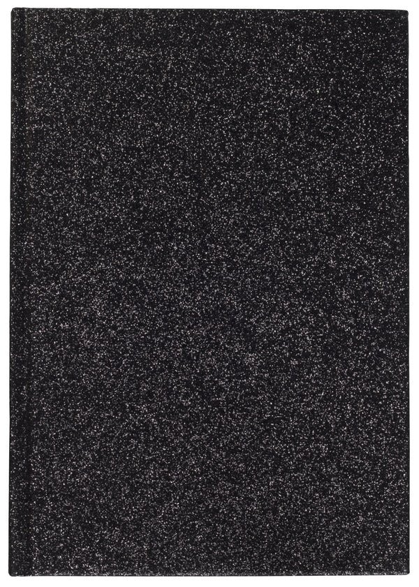 GLITTER NOTEBOOK A5 BLACK