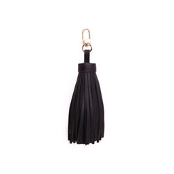 LEATHER TASSEL NAPPA BLACK W/GOLD