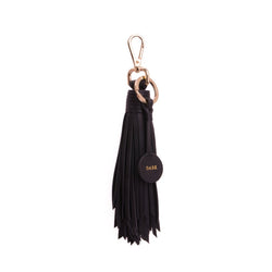 LEATHER KEY TASSEL NAPPA BLACK W/GOLD