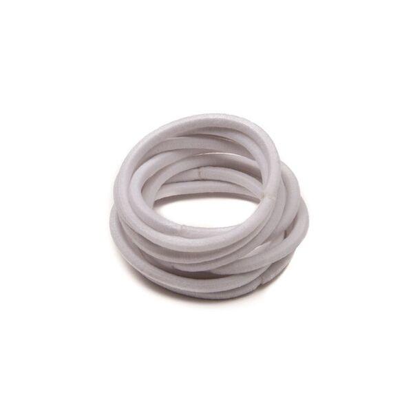 MATTE HAIR TIES WHITE