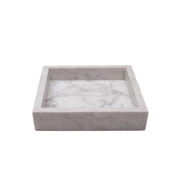 MARBLE TRAY S WHITE