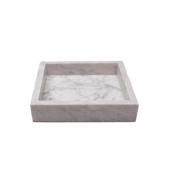 MARBLE TRAY S WHITE