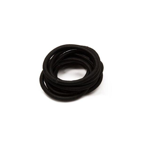 MATTE HAIR TIES BLACK