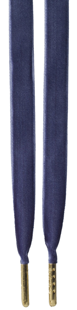VELVET SHOE LACES NAVY BLUE VELVET SHOE LACES NAVY BLUE